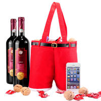 Porta-vinos Y Dulces Navideños Con Decoración De Pantalones De Suspensión De Santa Claus Bolsa De Regalo Navideña Adorable Para Decoración De Casa Y Fiestas - details 3