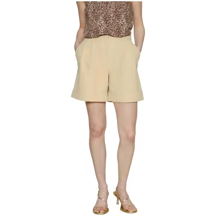 Pantalon Corto Pieces Pckyza para mujer en color beige - 1