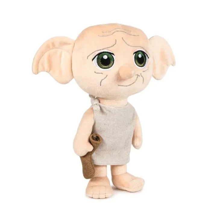 Peluche Harry Potter - 760020782, Dobby con calcetín 29 cm, Tienda con Licencia Oficial - 1