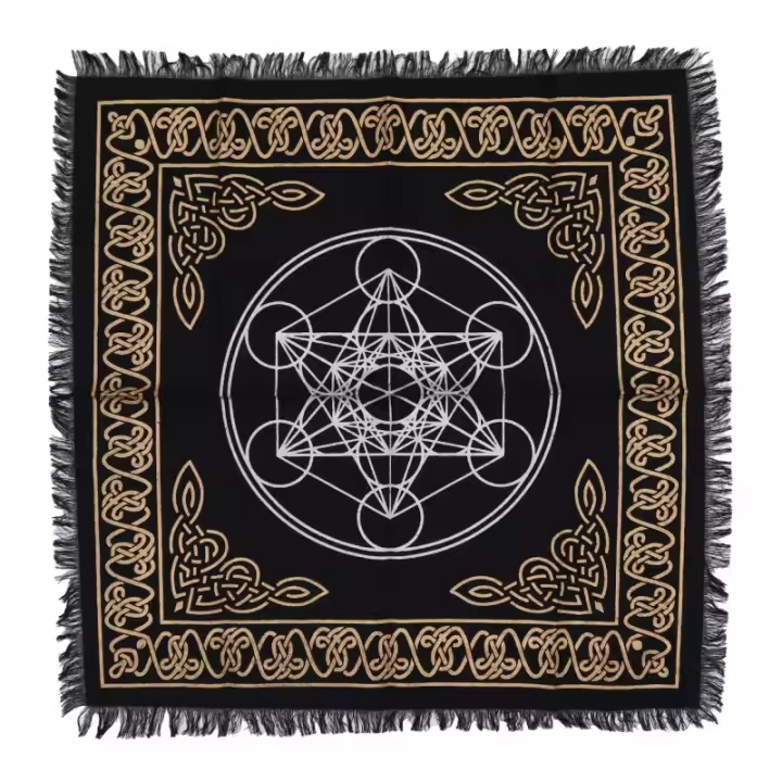 Mantel de Altar con flecos Esotérico Chakras - 50x50cm - 1