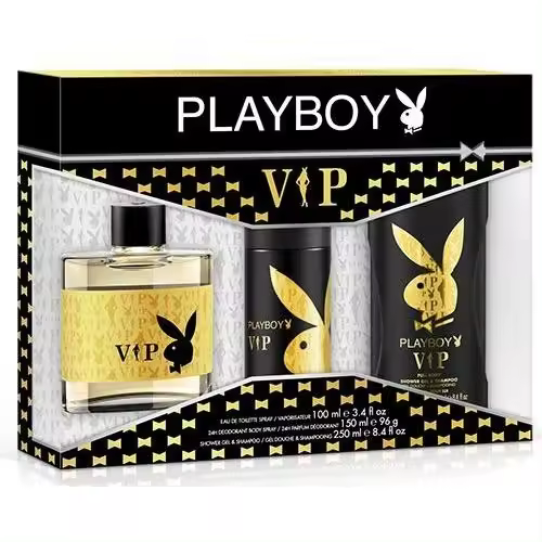 PLAYBOY VIP EDT 100 ml vapo + DEO spray 150 + GEL DUCHA - 1