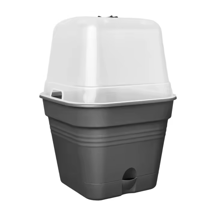 Maceta de cultivo Green Basics Elho Antracita 30 cm - 1