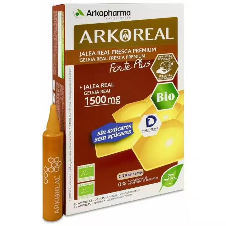 Arkopharma Arkoreal Jalea Real Sin Azúcar 20 Ampollas De 1500Mg - 1