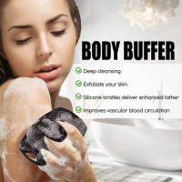 Cepillo De Baño De Silicona Exfoliante Para Rostro Y Cuerpo Cepillo De Limpieza Facial Con Mango Uso Seco Y Húmedo Para Hombres Y Mujeres - details 2