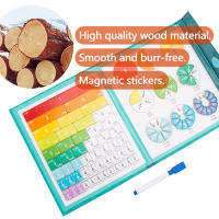 Juego De Aprendizaje De Matemáticas Con Fracciones Para Niños Tablero Magnético De Madera Educativo Para Enseñanza Religiosa Aritmética - details 4