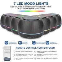 Difusor de Aceites Esenciales 300ML Difusor de Aromaterapia Niebla Silenciosa 5-en-1 Humidificadores 7 Luces LED de Color para Hogar Oficina Dormitorio - details 3