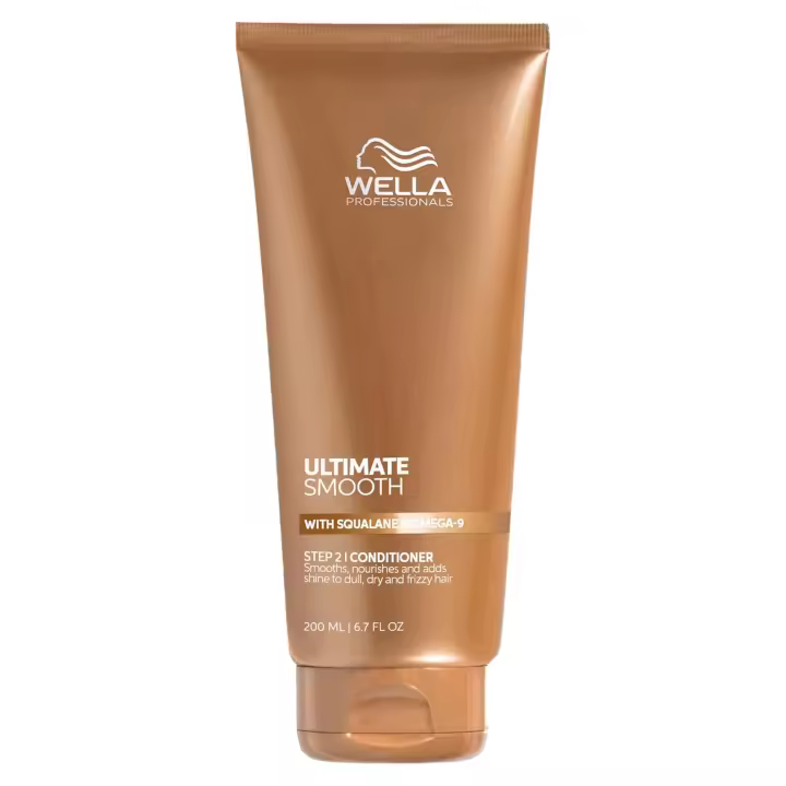 Wella Ultimate Smooth | Paso 2: Tratamiento Acondicionador para el Cabello - Escualano y Omega 9 - Cabello Seco, Apagado y Encrespado. | 200 Ml. - 1