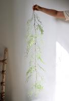 Planta Artificial De Enredadera Verde Silicona Para Adornar Tubos De Aire Acondicionado Y Jardines Sin Mantener Ni Rociar - details 1