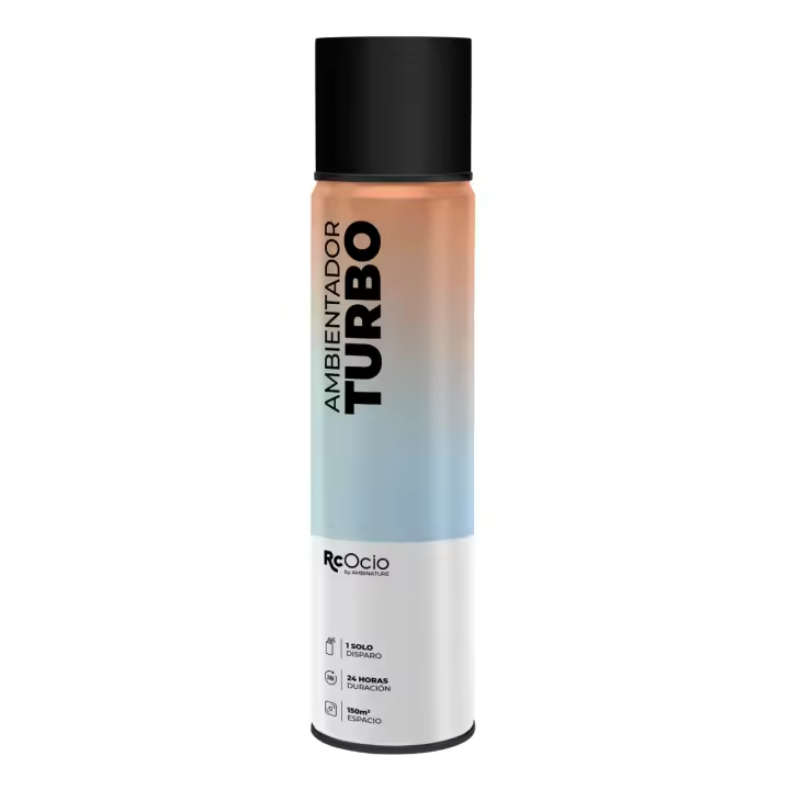 Rcocio Ambientador Turbo Concentrado 2 en 1 Larga Duración 24h y Elimina Malos Olores - Cubre Hasta 120m² - Varias Fragancias - 1
