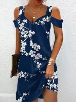 Vestido Sin Mangas Casual De Verano Para Mujer Tallas Grandes S-5XL Color Sólido Ethnic Impresión Cuello En V Halter Vestido Ligero - details 5
