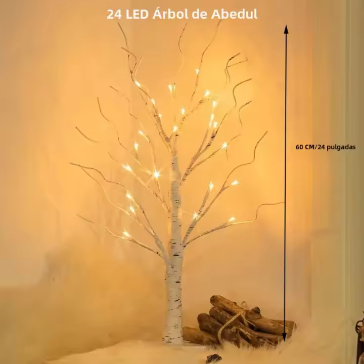 Árbol De Navidad Con 144 Lámparas LED Blanco Cálido Para Decoración De Fiestas Y Vacaciones Con Alimentación USB Regalo Para Halloween Y Pascua - 1