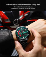 Reloj De Pulsera Curren 8402 Para Hombre Estilo Casual Y De Negocios Cronógrafo De 6 Manos Acero Inoxidable Resistente Al Agua - details 2