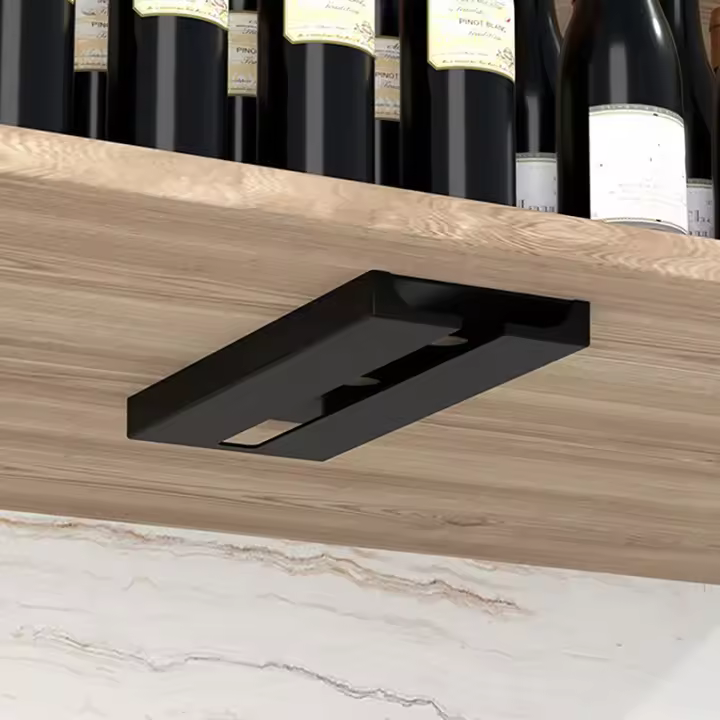 Estante Para Vinos Y Cristales De Cocina Y Comedor No Perforado Soporte Inverso Para Vidrios Domésticos En Casa - 1