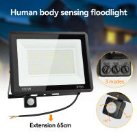Lámpara De Inundación LED Con Sensor De Cuerpo PIR Luz Blanca Cálida Luz Exterior IP66 Para Jardín Patio Cartel - details 6