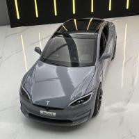 Modelo Miniatura Tesla Model S 1:24 En Metal Con Sonido Y Luz Regalo Para Niños Y Novios Juguete De Coche De Simulación Para Coleccionistas - details 16