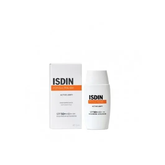 Isdin ISDIN FOTOULTRA 100+ ACTIVE UNIFY 50 ML - Protector Solar Facial con Acción Despigmentante y Ultraprotección UVA y UVB - 1