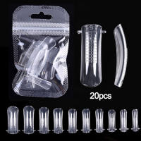 20/100Pcs Tiras De Uñas Postizas Cubiertas Por Encima En Color Transparente Para DIY Manicure Uso Con Acrílico Y Gel UV Kit De Extensión Rápida - details 5
