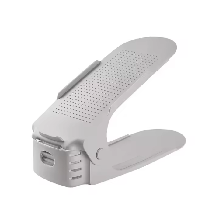 Organizador De Zapatos Ajustable 10Pcs Estante Doble Estante Ahorrador De Espacio Para Material PP - 1