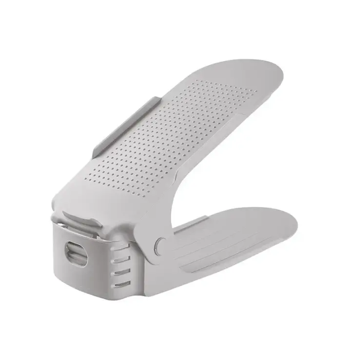 Organizador De Zapatos Ajustable 10Pcs Estante Doble Estante Ahorrador De Espacio Para Material PP - 1