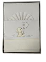 MiniCuna🍼✨ Juegos de Sábanas 100% Algodón para MiniCuna-Modelo Osito- Fondo Blanco– Suavidad y Confort para tu Bebé  Mommata✨🛏️ - details 8