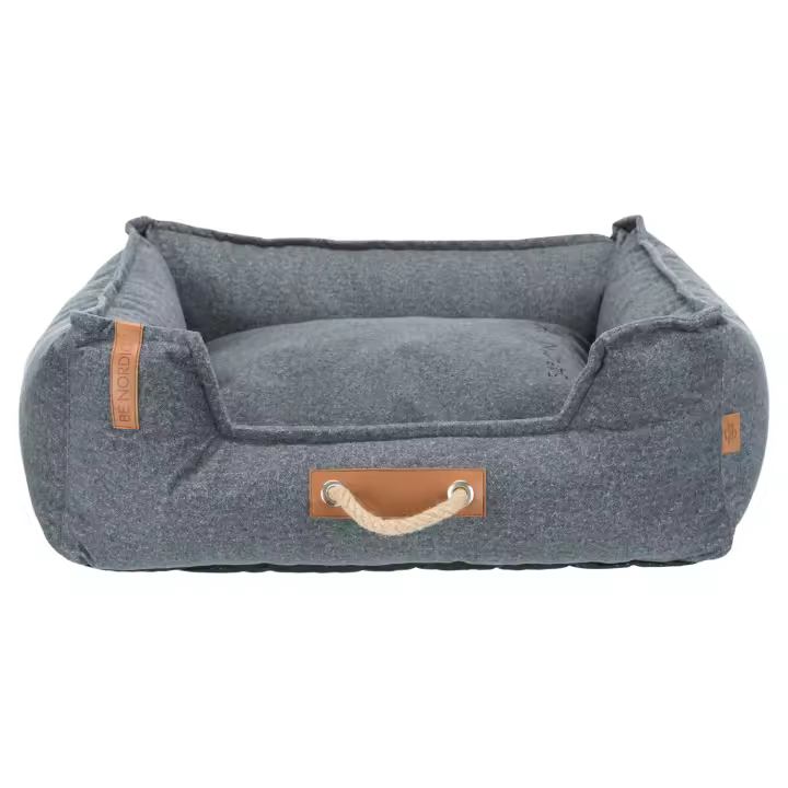 Trixie Cama para Mascotas Nordic Föhr Soft de Tweed con Relleno de Gomaespuma y Funda Extraíble - 1