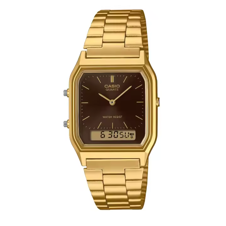 Reloj Casio VINTAGE EDGY AQ-230GA-5A unisex dial analógico y digital - 1