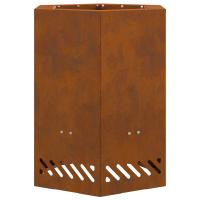 vidaXL Hoguera Sin Humo Hexagonal 38x38x51 cm Acero Resistente a la Intemperie - details 1
