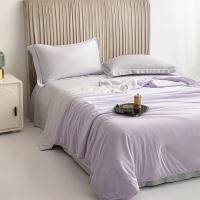 Almohadilla De Aire Acondicionado Para Verano En Color Puro Seda Helada Manta Refrescante Ligera Y Suave Tamaño Twin/King Suelta De Poliéster - details 21