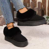 Nuevos Zapatos De Lana Para Mujer 2024 Botas De Nieve De Plataforma Calientes Botillas Antideslizantes Para Exteriores Zapatos Con Lantejuela De Nubuck Suela De TPU Adecuados Para Invierno - details 3