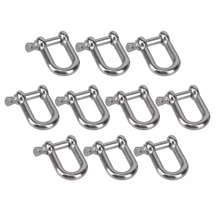 Juego De 10 Trinquete De Acero Inoxidable 304 Para Amarre De Barco Anillas De Rigging D Tipo M4 M5 M6 Herramientas De Metalworking - 1