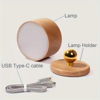Lámpara De Pared Moderna Y Elegante Con Control Táctil Y Luz LED Recargable Por USB Para Ambiente De Dormitorio Incluye Cable - details 5