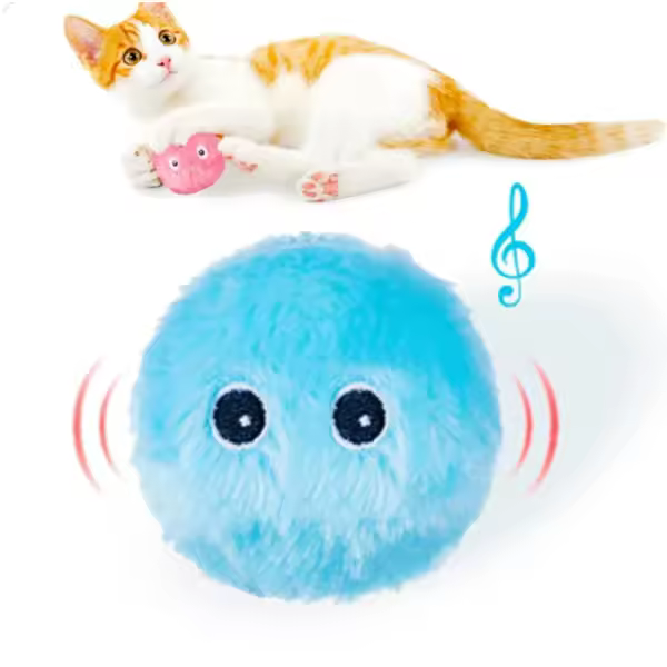 Smart Interactive Ball Catnip Cat Toys Juguete para mascotas Gato Chirping Moving Plush Toy 3PCS - 1