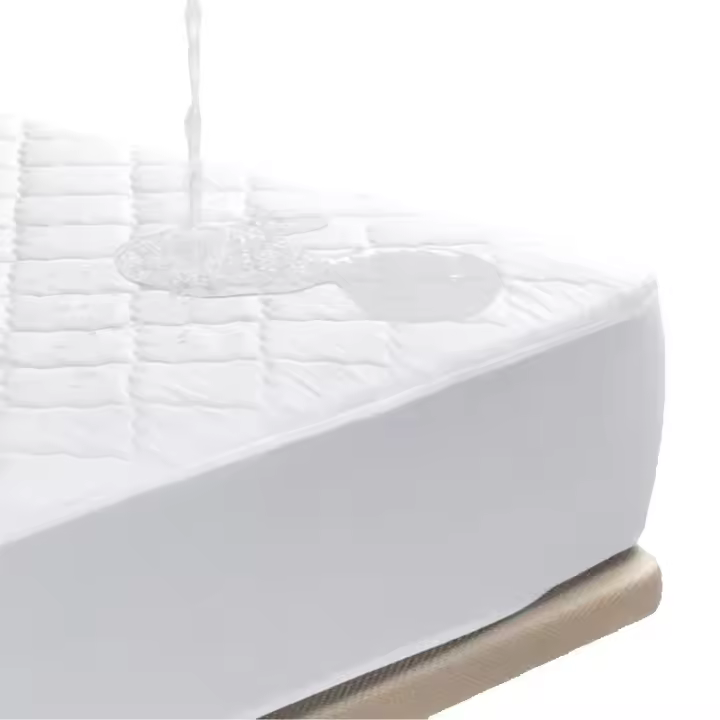 Protector Colchón Acolchado Impermeable Ajustable Transpirable Blanco Cama 90 105 135 150 CM Para Niños Adultos Ancianos Fácil Lavado - 1