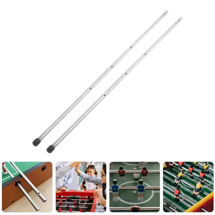 2pcs Accesorios De Fútbol Para Mesa Material Metálico Barra De Operación Para Máquina De Fútbol Mesa De Fútbol Accesorio De Barra De Polea - 1
