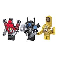 Bloques De Construcción Skibidi Mutant Titan Con Cámara Y Altavoz Juguetes Para Niños Modelo De Hombre TV Toilette Bloques Pequeños Compatible Con Lego ABS Sin Batería - details 13