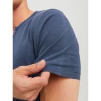 Camiseta con botones hombre Jack & Jones 12164972 manga corta color azul - details 1