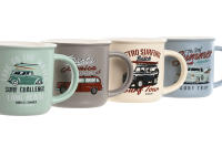Set de tazas de Porcelana Estilo Vintage, Diseño de Coche Clásico, Capacidad de 380 ml, Tamaño 10.5 x 9 x 9.3 cm, Ideal para Café o Té, Perfecta para Uso Diario, Regalos o Decoración de Hogar y Oficina - details 0
