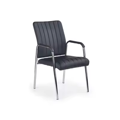 Silla Houston 248, Muebles ES, Cuero ecológico, Metálico, 53 x 92 x 58cm - 1