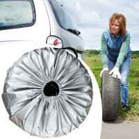 Cubierta De Neumático De Reserva Para Coche 190T En Tela Con Recubrimiento Plateado Accesorios De Protección Contra Polvo Para Ruedas De Automóvil - details 2