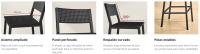 VASAGLE Taburete de Bar, Juego de 2, Taburetes Altos de Cocina, para Cocina, Comedor, Oficina, Estilo Industrial, Marrón Rústico y Negro/Beige Roble y Blanco/Gris Antracita y Negro - details 1