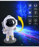 Proyector De Estrellas Astronáutico Luz Nocturna Galaxia Neblina Celeste LED Para Decoración De Habitación Infantil Con Timer - details 7