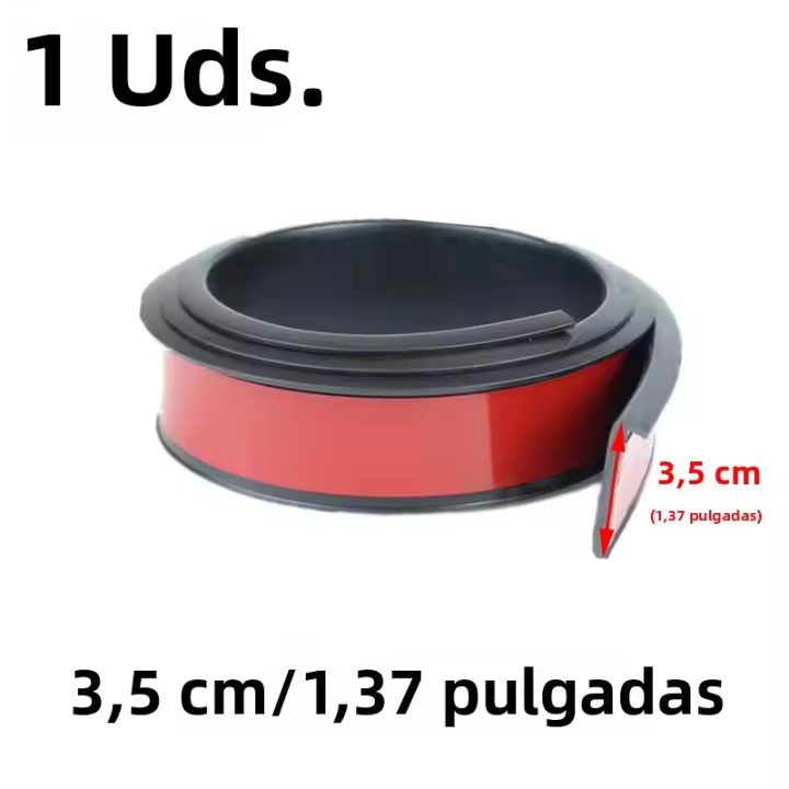 Protector De Barro Para Coche 1.5M Universal Expansor De Arco De Rueda Antigolpes Decorativo Cubierta De Faros De Llanta Material De Goma - 1