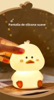 Lámpara De Noche LED Recargable En Forma De Pato De Silicona Para Niños Decoración De Habitación Luz De Noche Para Camastro Regalo De Cumpleaños - details 6