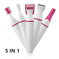 Epilador Eléctrico Multifuncional Para Mujer 5 En 1 Pelacabello Para Cejas Axila Bikini Piernas Cabello Seco Y Húmedo Con Batería Recargable - details 0