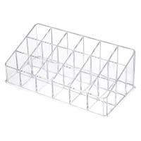 Organizador De Maquillaje Para Labiales Y Pinceles De Cejas En Plástico Transparente Estilo De Escritorio Para Uso Doméstico - details 5