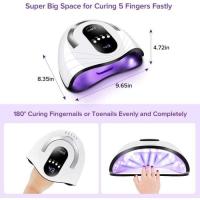 Secador de uñas UV Profesional, lámpara UV LED de 120 W para uñas de gel, sensor Automático, 4 temporizadores 10/30/60/99 S, lámpara UV para manicura. - details 1