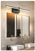 Lámpara De Espejo LED Para Baño Impermeable Luz De Maquillaje En Blanco Y Negro Soporte De Aluminio Longo Iluminación Interior Para Inodoro - details 9
