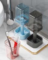 Juego De Organizador De Dientes Y Cepillo Minimalista Con Vaso Para Lavar La Boca Tumbler Y Soporte Espacioso Para Baño Material PP Tipo De Instalación Tipo De Piso - details 4