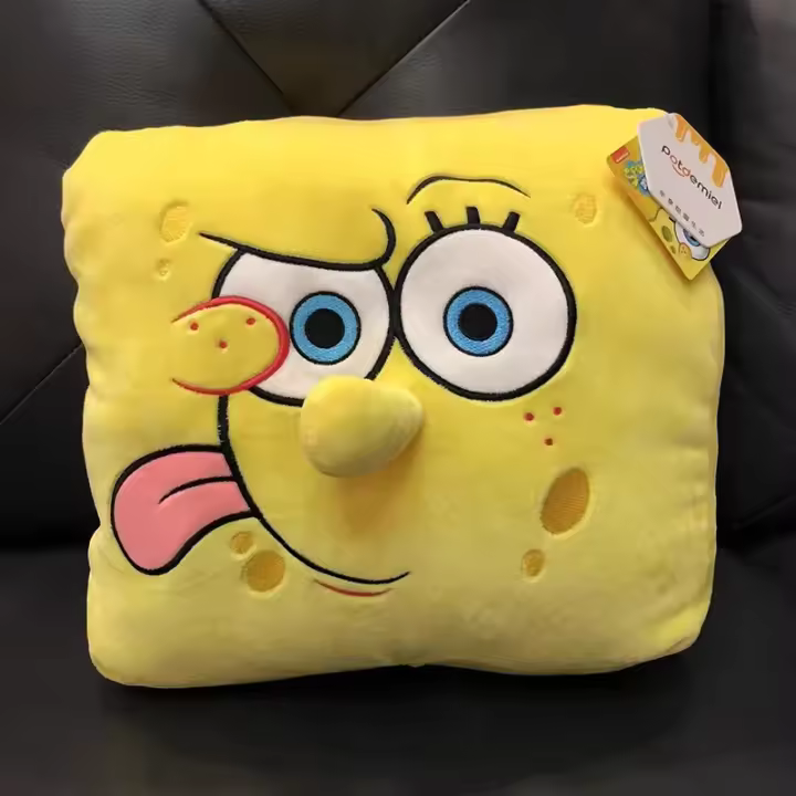 Almohada De Peluche Anime Auténtico Spongebob Squarepants Patrick Star Kawaii Juguete Calefactor De Mano Regalos De Cumpleaños Y Halloween Para Niños Y Adultos - 1