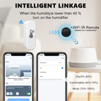 Sensor De Temperatura Y Humedad ZigBee WiFi Tuya Compatible Con Alexa Google Smart Life Para El Hogar Inteligente - details 5